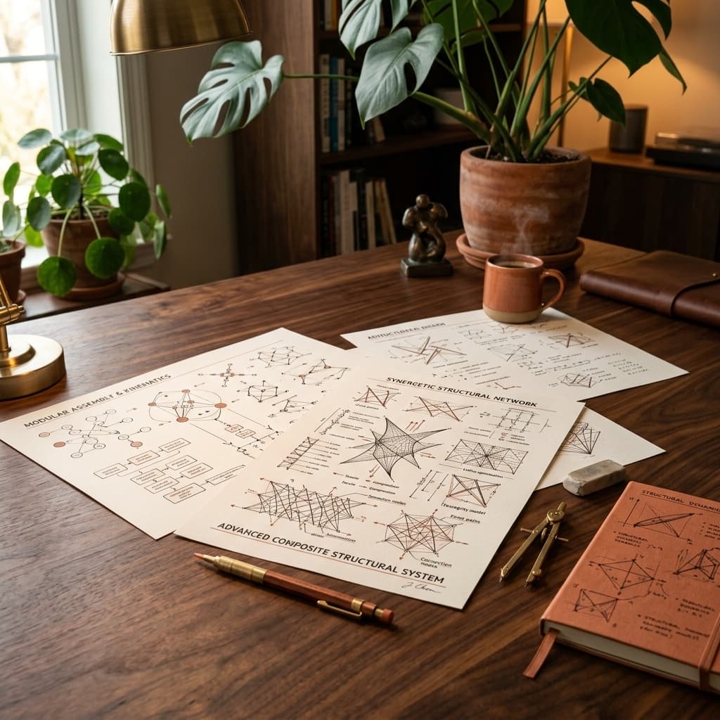 Clean architectural masterplan blueprint